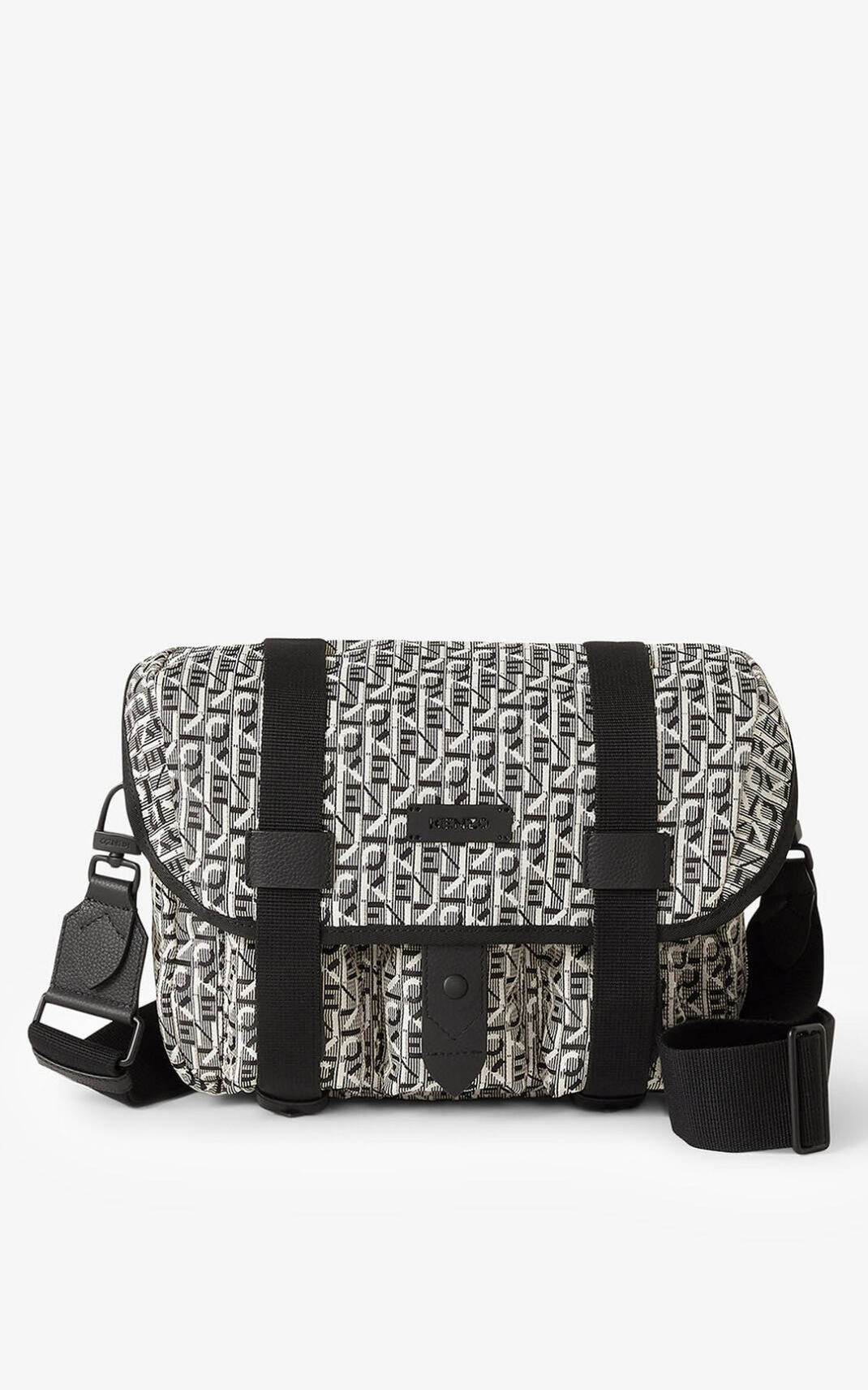 Kenzo Courier small jacquard Messenger Taske Dame - Grå DK-406955